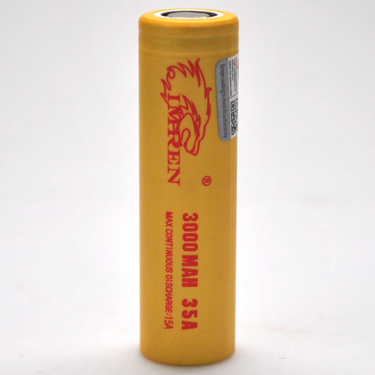 IMREN 18650 3000mAh 15A/35A Flat Top Battery - Genuine - Wholesale Discount