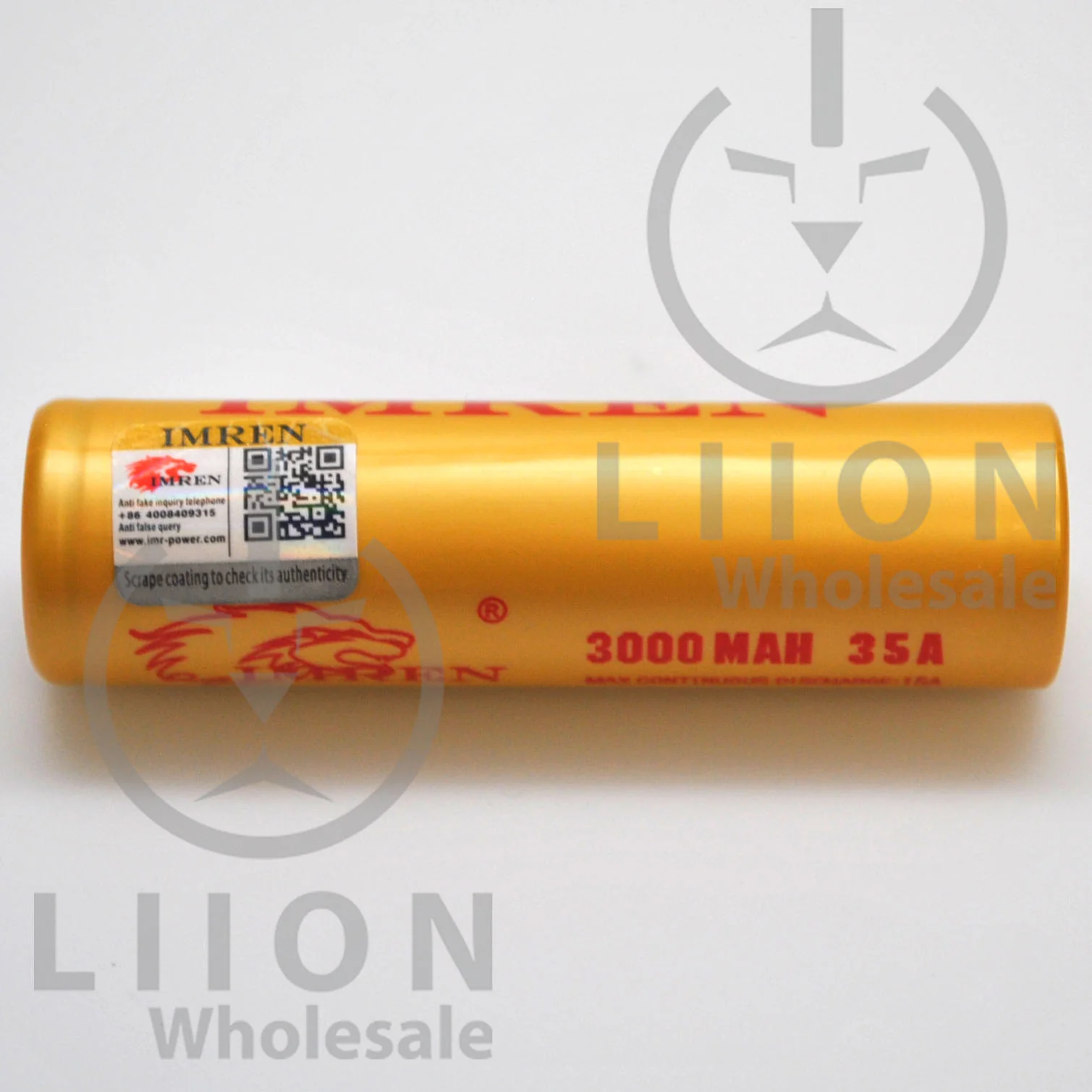 IMREN 18650 3000mAh 15A/35A Flat Top Battery - Genuine - Wholesale Discount - Image 2