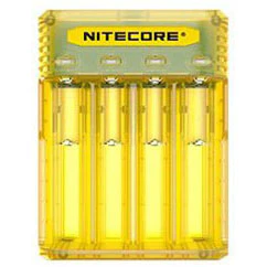 Nitecore Q4 4-bay Lithium Ion Battery Charger - Yellow