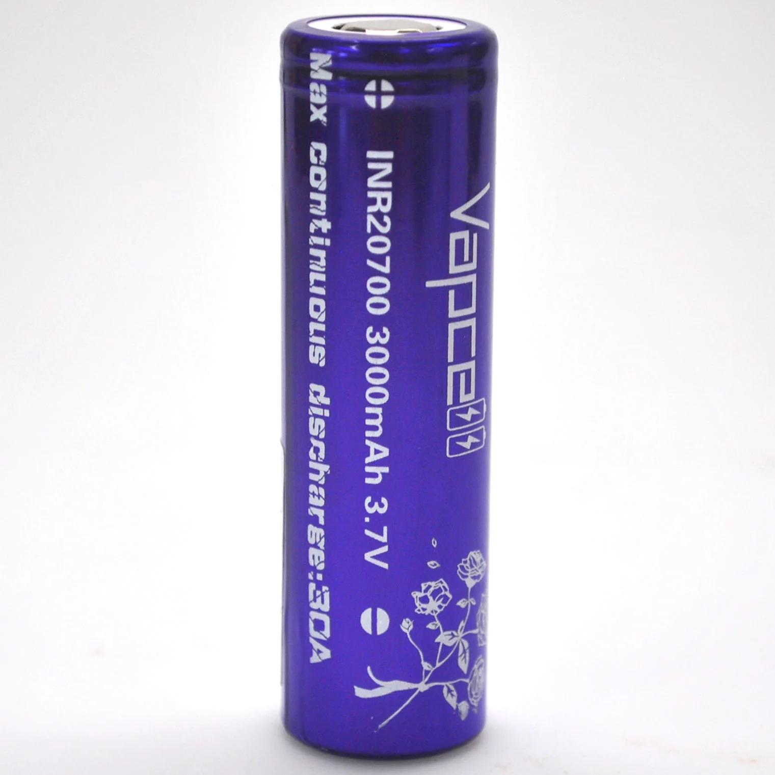 Vapcell 20700 Purple 30A Flat Top 3000mAh Battery - Genuine