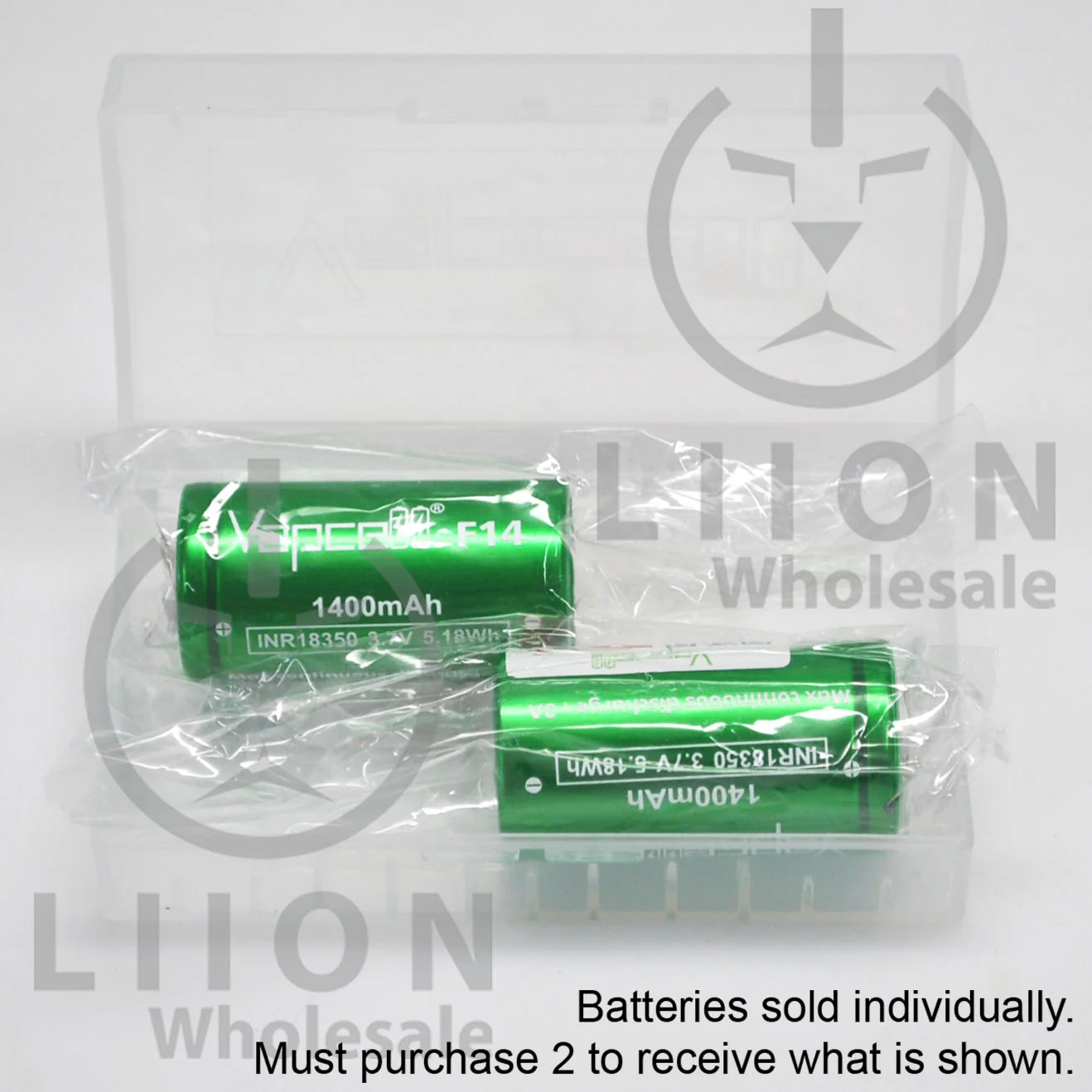 Vapcell F14 18350 3A Flat Top 1400mAh Battery - Genuine - Image 5