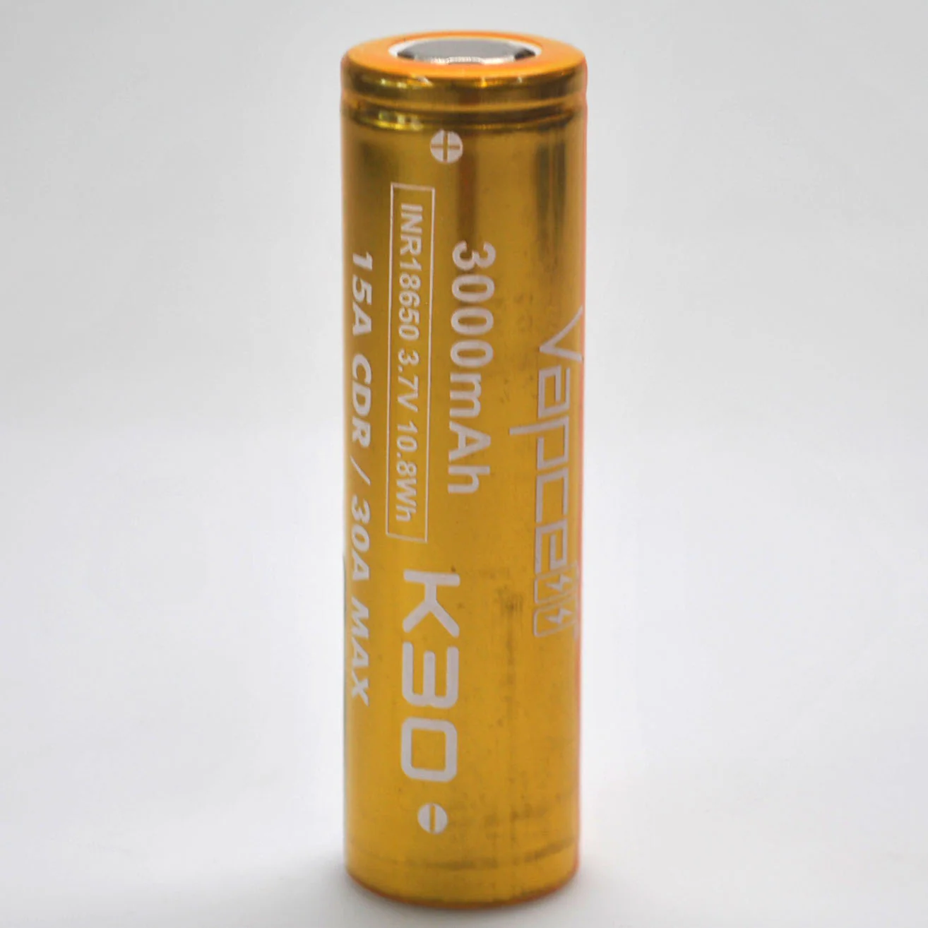 Vapcell K30 18650 15A/30A Flat Top 3000mah Battery - Genuine
